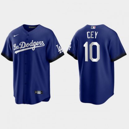Los Angeles Los Angeles Dodgers #10 Ron Cey Nike Men's 2021 City Connect Game MLB Jersey Royal