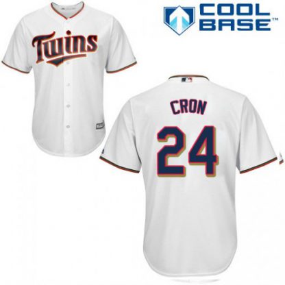 Minnesota Twins #24 C.J. Cron White Cool Base Stitched Youth MLB Jersey