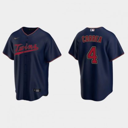 Minnesota Minnesota Twins #4 Carlos Correa Men's Nike Replica Navy Alternate Team Jersey