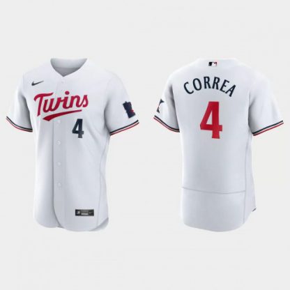 Minnesota Minnesota Twins #4 Carlos Correa Men's Nike 2023 Authentic Jersey - White