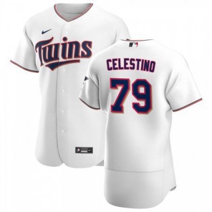 Minnesota Minnesota Twins #79 Gilberto Celestino Men's Nike White Home 2020 Authentic Player MLB Jersey