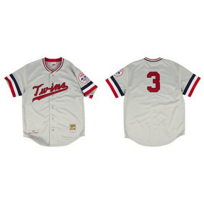 Mitchell And Ness 1972 Minnesota Twins #3 Harmon Killebrew White Throwback Stitched MLB Jersey