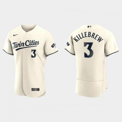 Minnesota Minnesota Twins #3 Harmon Killebrew Men's Nike 2023 Authentic Jersey - Cream