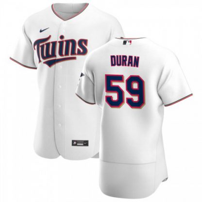 Minnesota Minnesota Twins #59 Jhoan Duran Men's Nike White Home 2020 Authentic Player MLB Jersey