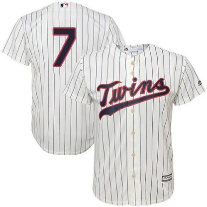 Minnesota Twins #7 Joe Mauer Cream Stitched Youth MLB Jersey