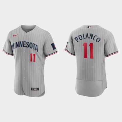 Minnesota Minnesota Twins #11 Jorge Polanco Men's Nike 2023 Authentic Jersey - Gray
