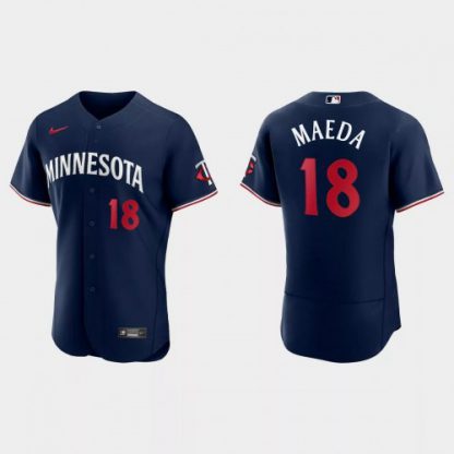 Minnesota Minnesota Twins #18 Kenta Maeda Men's Nike 2023 Authentic Jersey - Navy