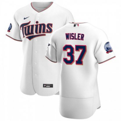 Minnesota Minnesota Twins #37 Matt Wisler Men's Nike White Home 2020 60th Season Authentic Team MLB Jersey