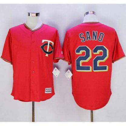 Minnesota Twins #22 Miguel Sano Red New Cool Base Stitched MLB Jersey