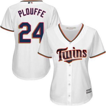 Minnesota Twins #24 Trevor Plouffe White Home Women's Stitched MLB Jersey