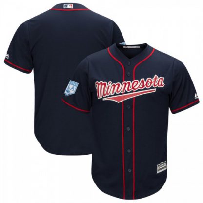 Minnesota Twins Blank Navy 2019 Spring Training Cool Base Stitched MLB Jersey