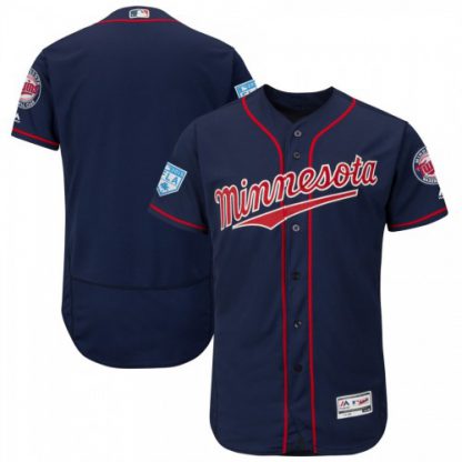 Minnesota Twins Blank Navy 2019 Spring Training Flex Base Stitched MLB Jersey