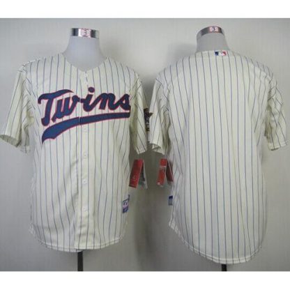 Minnesota Twins Blank Cream Cool Base Stitched MLB Jersey