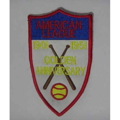 Stitched MLB American League 1901-1951 Golden Anniversary Jersey Patch