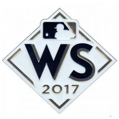 Stitched 2017 MLB World Series Emboss Tech Jersey Patch