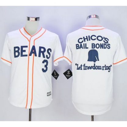 Bad News Bears Button Down #3 Kelly Leak White Movie Stitched MLB Jersey