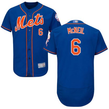 New York Mets #6 Jeff McNeil Blue Flexbase Authentic Collection Stitched MLB Jersey