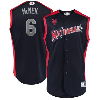 New York Mets #6 Jeff McNeil Navy 2019 All-Star National League Stitched MLB Jersey