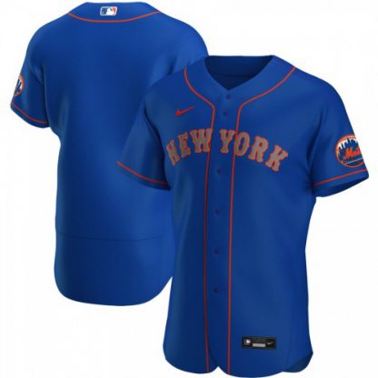 New York New York Mets Men's Nike Royal Alternate 2020 Authentic Team MLBJersey