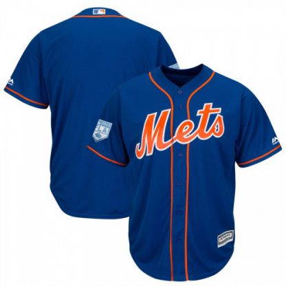 New York Mets Blank Blue 2019 Spring Training Cool Base Stitched MLB Jersey