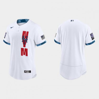 New York New York Mets 2021 Mlb All Star Game Authentic White Jersey