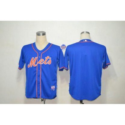 New York Mets Blank Blue Alternate Home Cool Base Stitched MLB Jersey