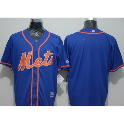 New York Mets Blank Blue New Cool Base Alternate Home Stitched MLB Jersey