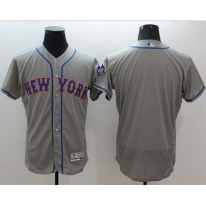 New York Mets Blank Grey Flexbase Authentic Collection Stitched MLB Jersey