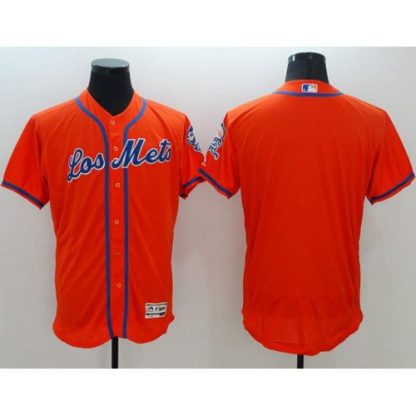 New York Mets Blank Orange Flexbase Authentic Collection Los New York Mets Stitched MLB Jersey