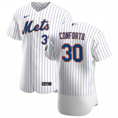 New York New York Mets #30 Michael Conforto Men's Nike White Home 2020 Authentic Player MLB Jersey