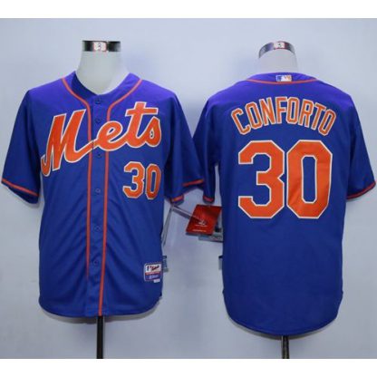 New York Mets #30 Michael Conforto Blue Alternate Home Cool Base Stitched MLB Jersey