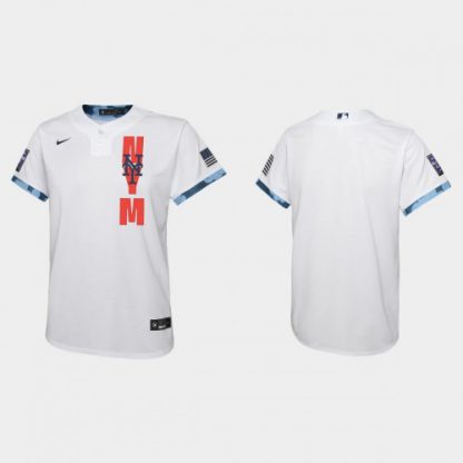New York New York Mets Youth 2021 Mlb All Star Game White Jersey