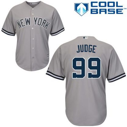 New York Yankees #99 Aaron Judge Grey Cool Base Stitched Youth MLB Jersey