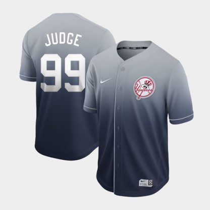 Nike New York Yankees #99 Aaron Judge Navy Fade Authentic Stitched MLB Jersey