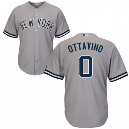 New York Yankees #0 Adam Ottavino Gray Cool Base Stitched MLB Jersey