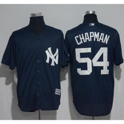 New York Yankees #54 Aroldis Chapman Navy Blue New Cool Base Stitched MLB Jersey