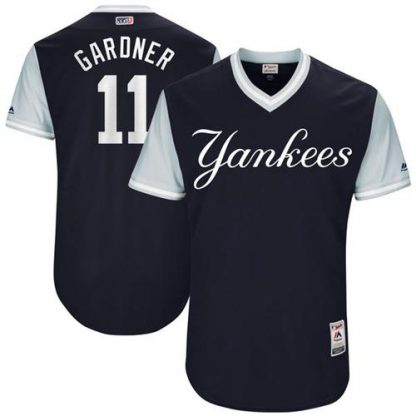 New York Yankees #11 Brett Gardner Navy "Gardner" Players Weekend Authentic Stitched MLB Jersey