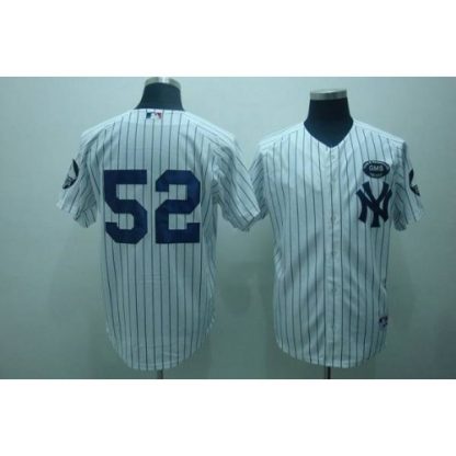 New York Yankees #52 C.C. Sabathia White GMS The Boss Stitched MLB Jersey