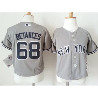 Toddler New York Yankees #68 Dellin Betances Grey Cool Base Stitched MLB Jersey