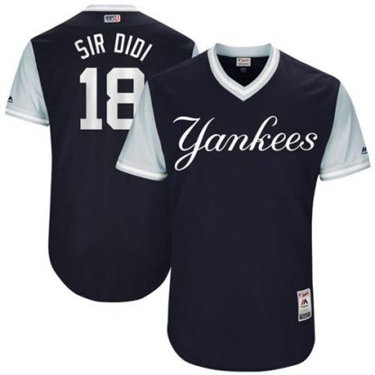 New York Yankees #18 Didi Gregorius Navy "Sir Didi" Players Weekend Authentic Stitched MLB Jersey
