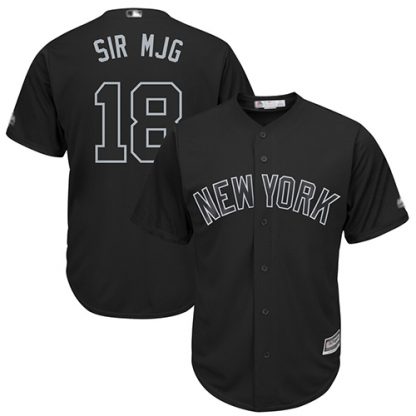 New York Yankees #18 Didi Gregorius Black "Sir MJG" Players Weekend Cool Base Stitched MLB Jersey