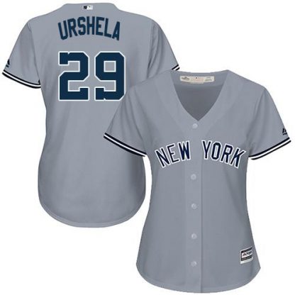 New York Yankees #29 Gio Urshela Grey Road Women's Stitched MLB Jersey