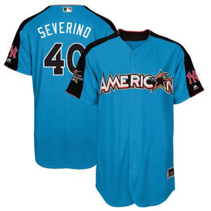 New York Yankees #40 Luis Severino Blue 2017 All-Star American League Stitched Youth MLB Jersey