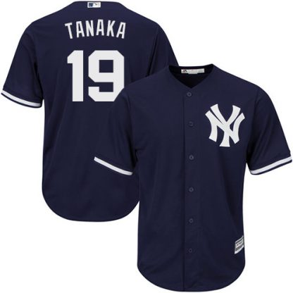 New York Yankees #19 Masahiro Tanaka Navy blue Cool Base Stitched Youth MLB Jersey