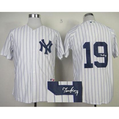 New York Yankees #19 Masahiro Tanaka White Autographed Stitched MLB Jersey