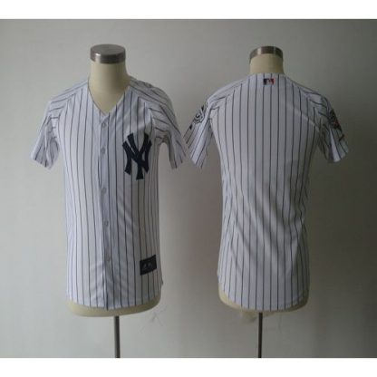 New York Yankees Blank White Stitched Youth MLB Jersey