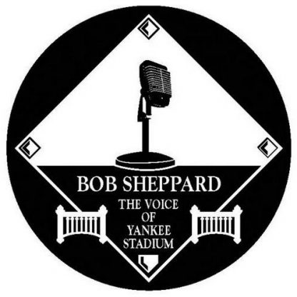 Stitched BOB Sheppard The Voice Of New York Yankees Stadium Jersey Patch