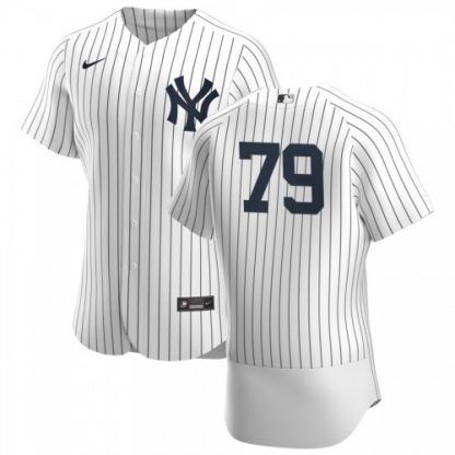 New York New York Yankees #79 Nick Nelson Men's Nike White Navy Home 2020 Authentic Player MLB Jersey
