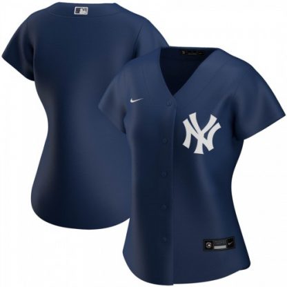 New York New York Yankees Nike Women's Alternate 2020 MLB Team Jersey Navy