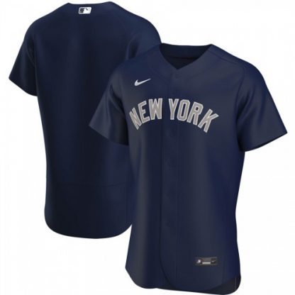 New York New York Yankees Men's Nike Navy Alternate 2020 Authentic Team Name MLB Jersey